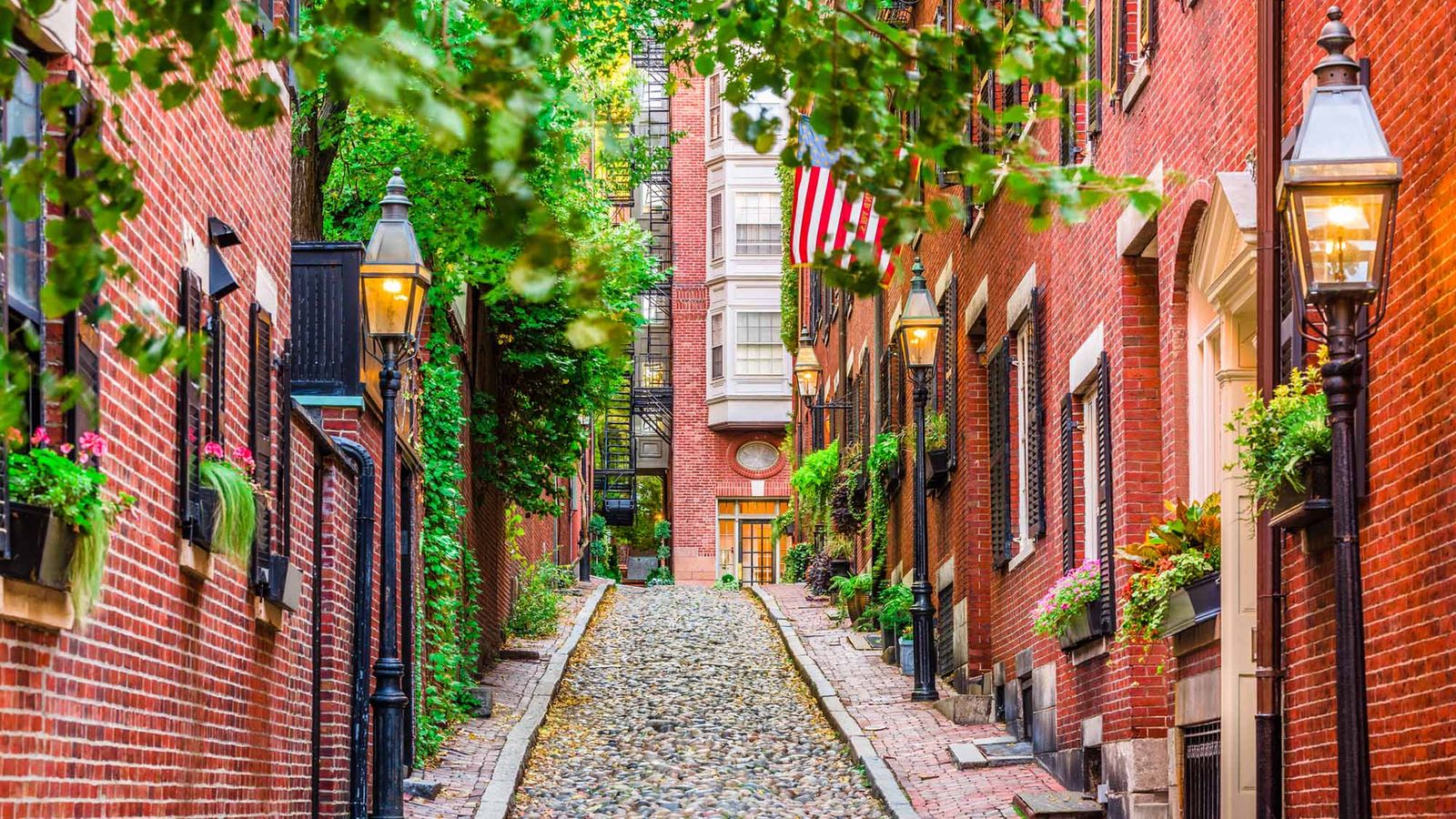 Beacon Hill neighborhood in Boston, MA